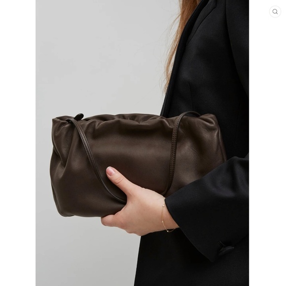 The Row  XL Bourse Bag in Dark Khaki - Picture 9 of 9